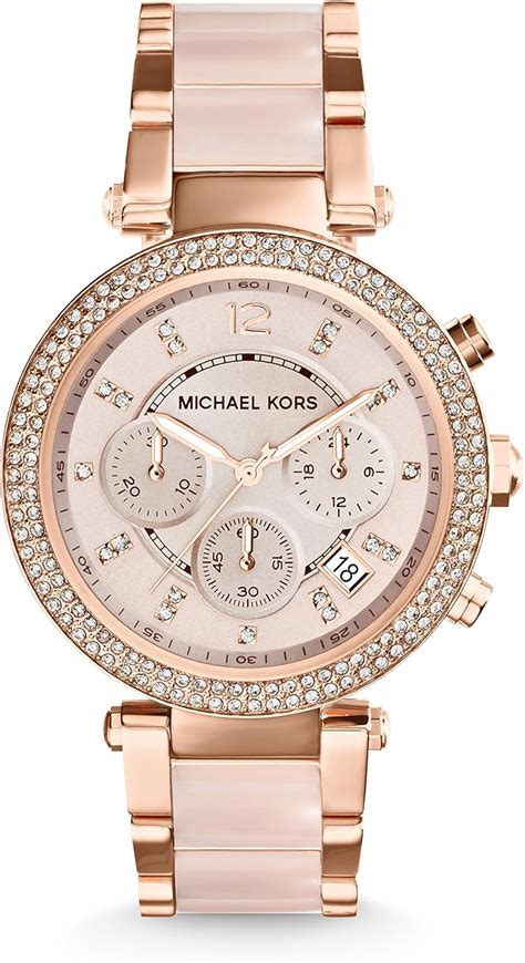 reloj michael kors mujer con diamantes|Michael Kors reloj mujer blanco.